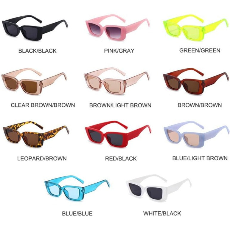 <font size="3" face="Rubik"><b>RILEY</b></font> <br> Rectangular Cat Eye Sunglasses